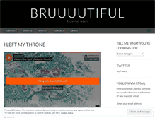 Tablet Screenshot of bruuuutiful.com